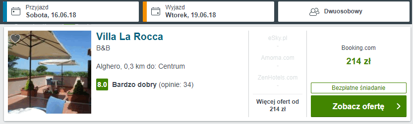 villa la rocca alghero