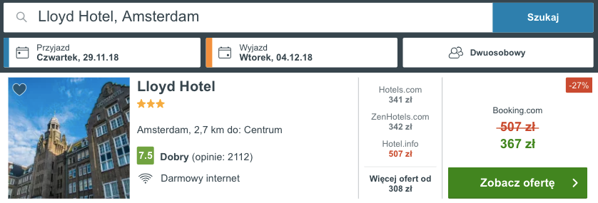 zarezerwuj hotel w amsterdamie