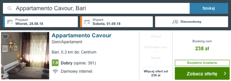 noclegi w bari