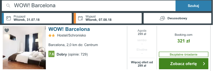 zarezerwuj htel w barcelonie