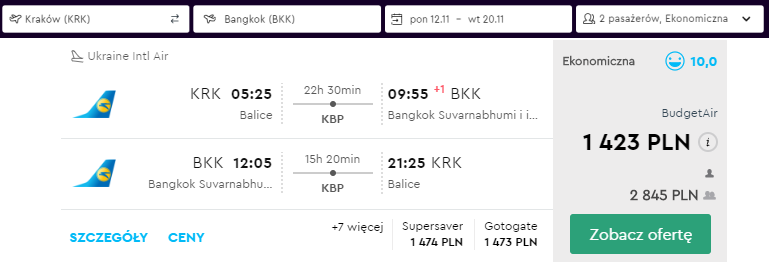bangkok loty