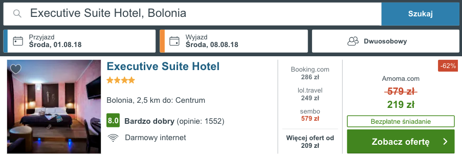 zarezerwuj hotel w bolonii