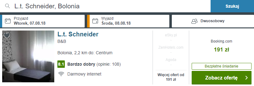 rezerwacja noclegów
