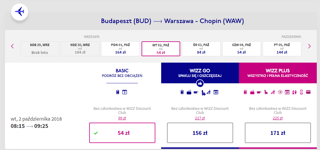budapeszt loty