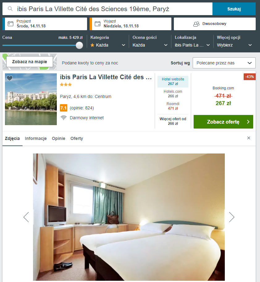 paryż hotel