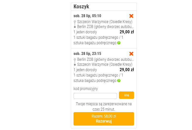 flixbus rezerwacja