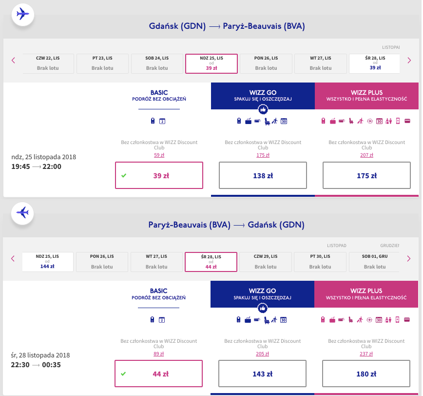 zarezerwuj loty do paryża