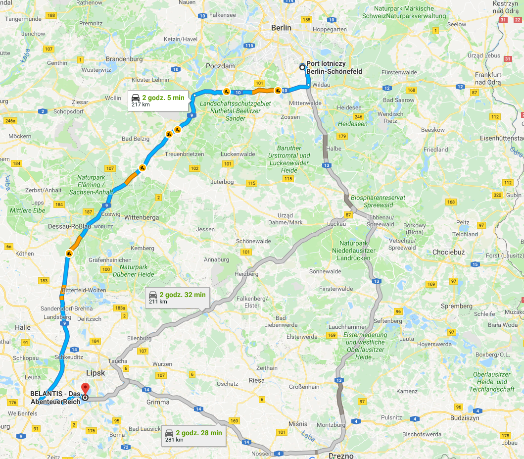 droga z berlina do lipska