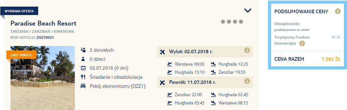 rezerwacja wczasów
