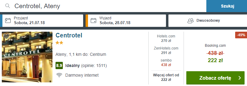 rezerwacja noclegów