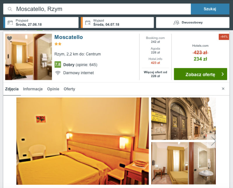 hotel w rzymie