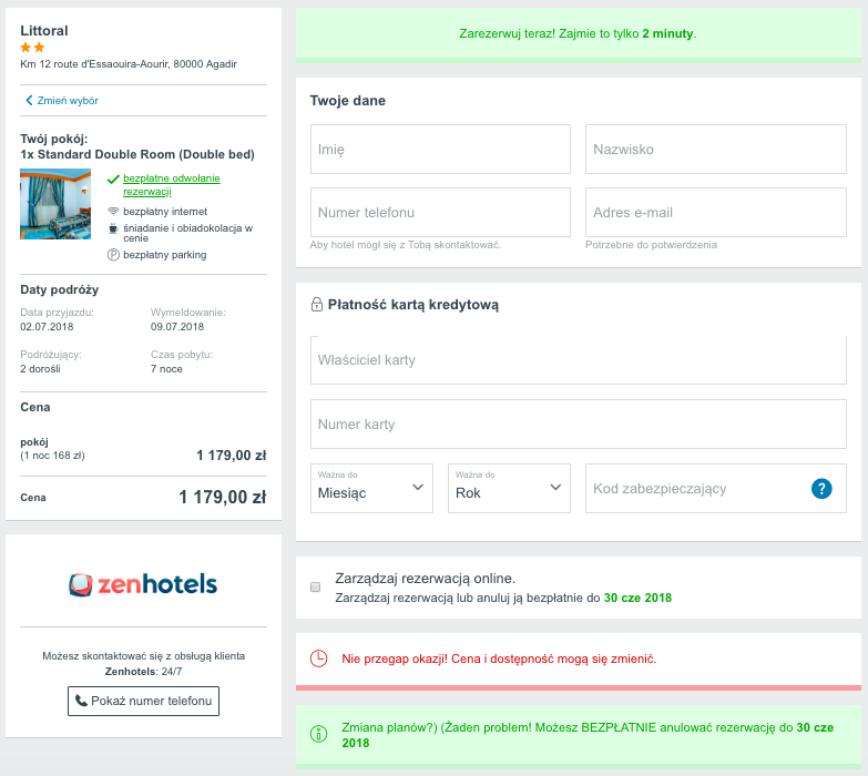 zarezerwuj hotel w agadirze