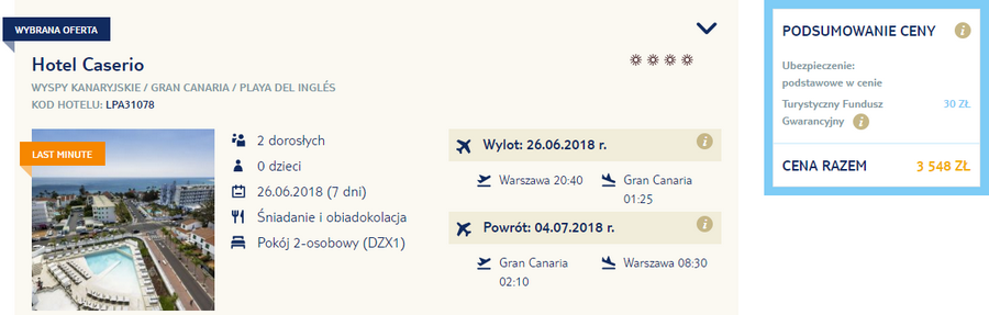 rezerwacja wczasów