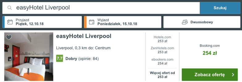 zarezerwuj hotel w liverpoolu