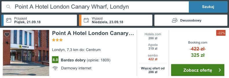 zarezerwuj hotel w londynie