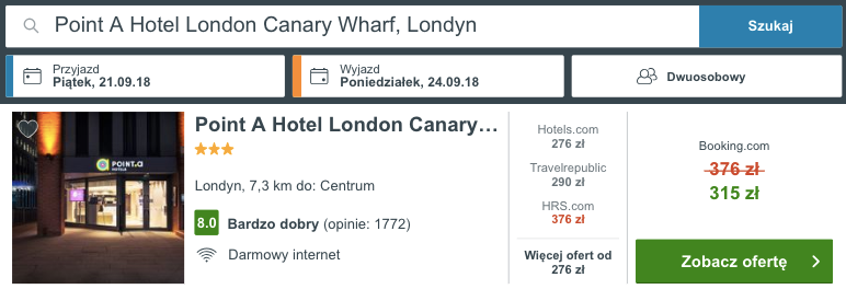 zarezerwuj hotel w londynie