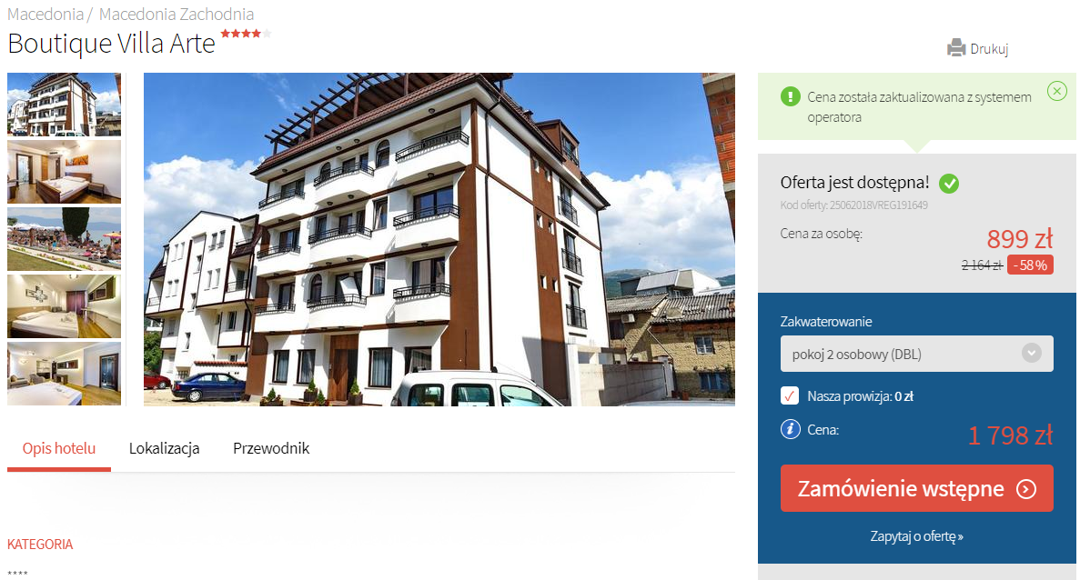 macedonia rezerwacja