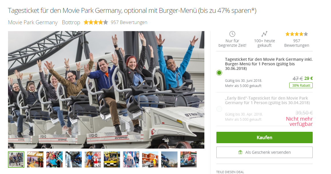 movie park groupon