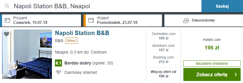 rezerwacja noclegów