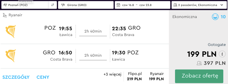zarezerwuj lot do girony