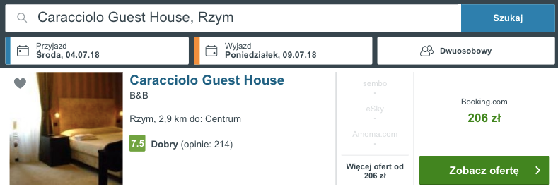 zarezerwuj hotel w rzymie