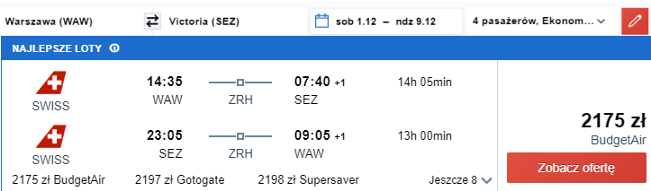 seszele loty