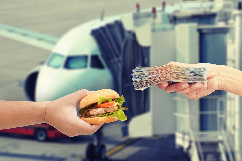 jedzenie na lotnisku