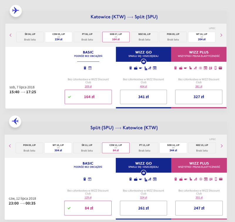 chorwacja tanie bilety