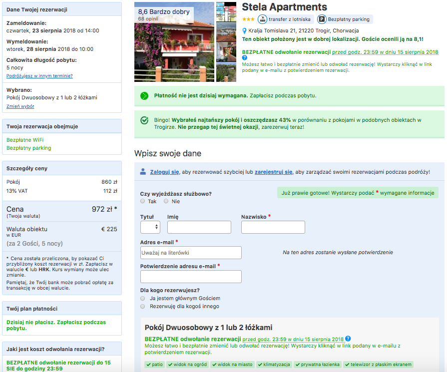 zarezerwuj hotel w splicie