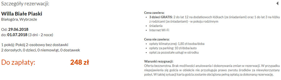 rezerwacja noclegów