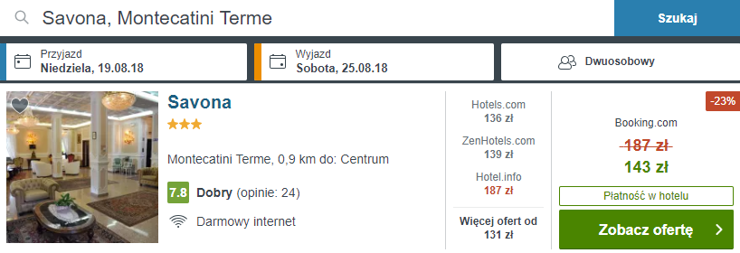 rezerwacja noclegów
