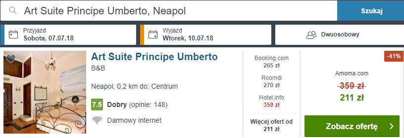 rezerwacja noclegów