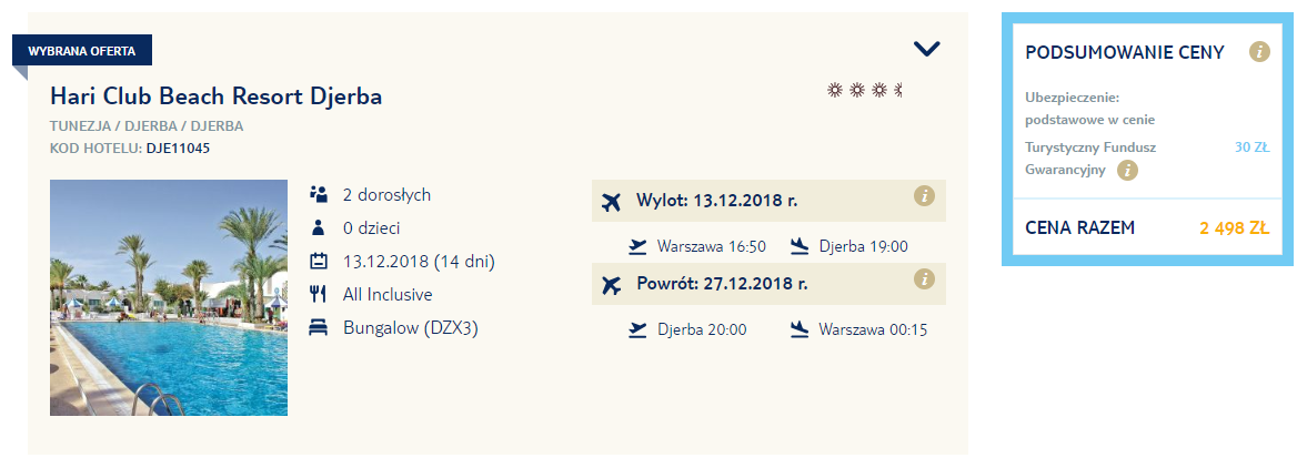 tunezja rezerwacja