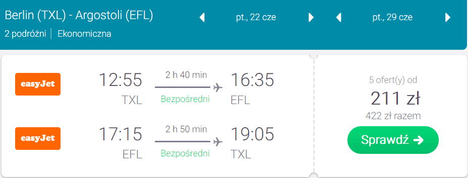 rezerwacja lotów z berlina na kefalonie