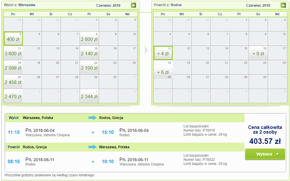 rezerwacja lotów z warszawy na rodos