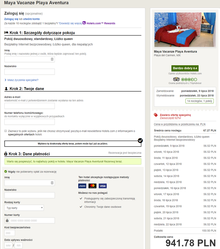 rezerwacja noclegów