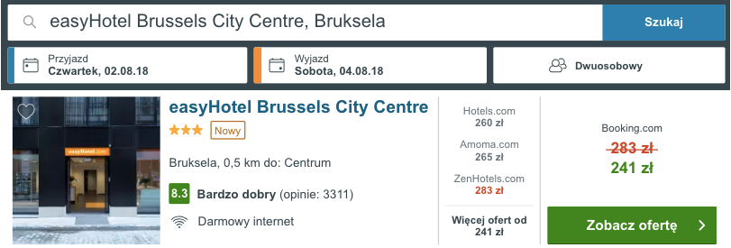 zarezerwuj hotel w brukseli