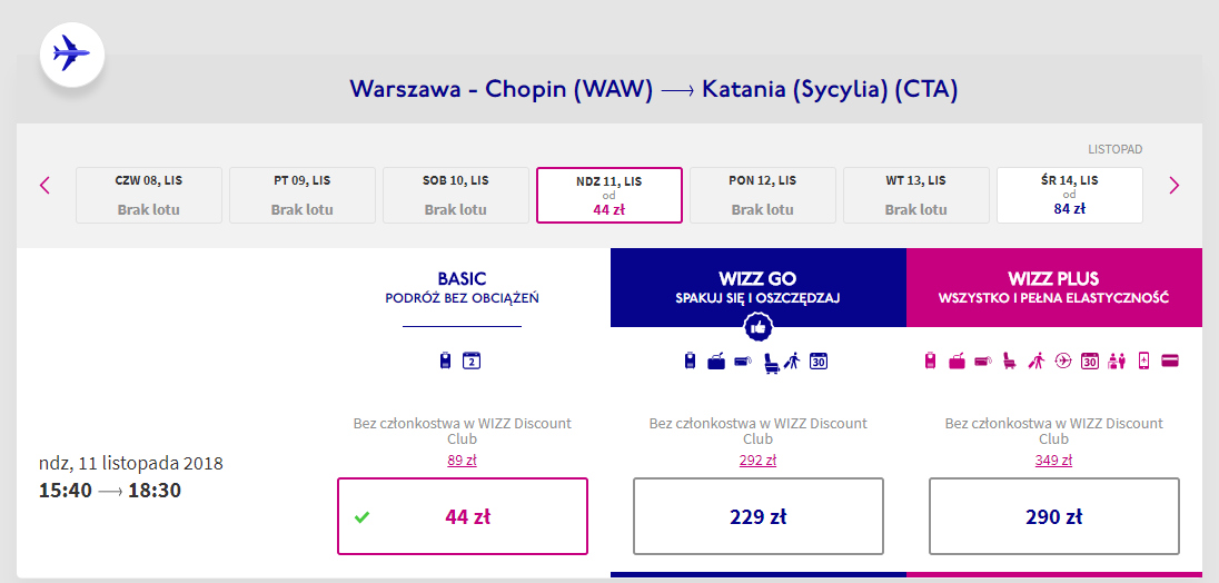 katania loty