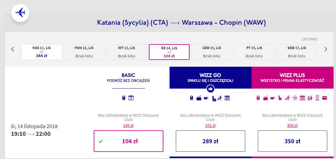 katania loty