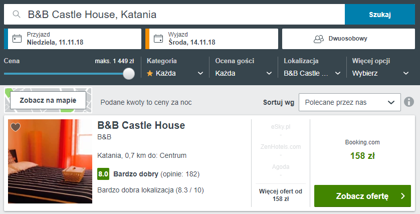 katania noclegi