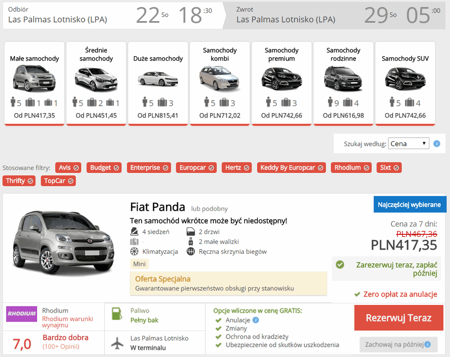 auto na gran canarii