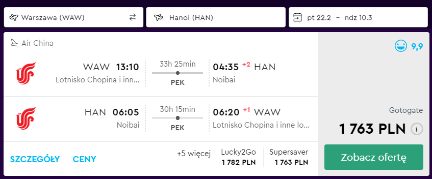 hanoi loty