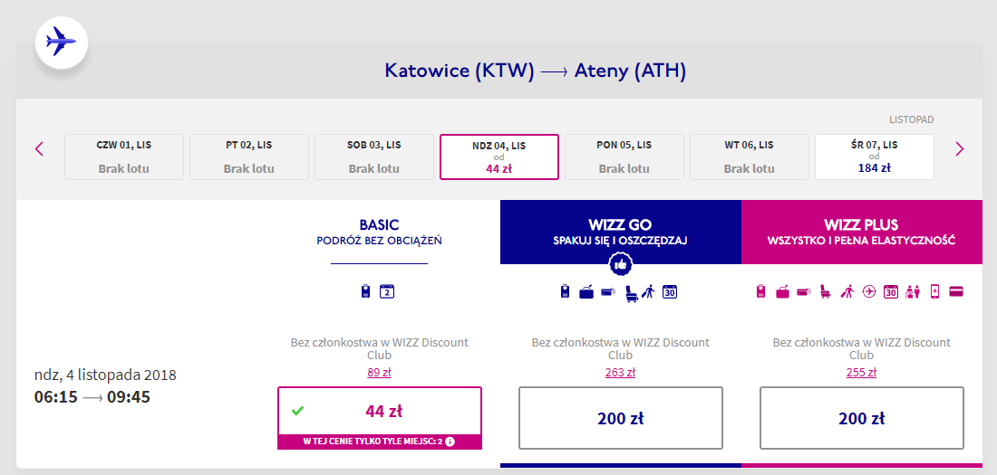 ateny loty