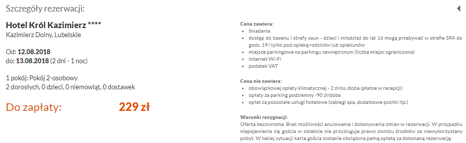 rezerwacja krol kazimierz