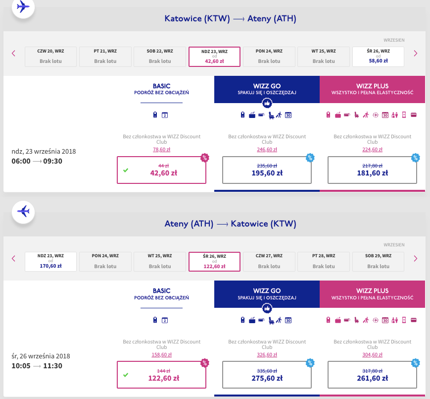 zarezerwuj loty do aten