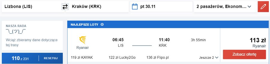 z lizbony do krakowa