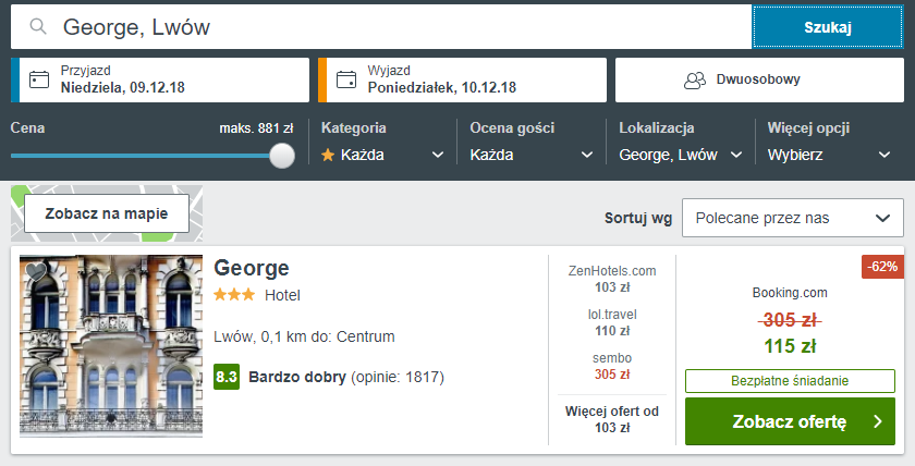 lwów noclegi
