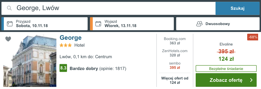 zarezerwuj hotel we lwowie