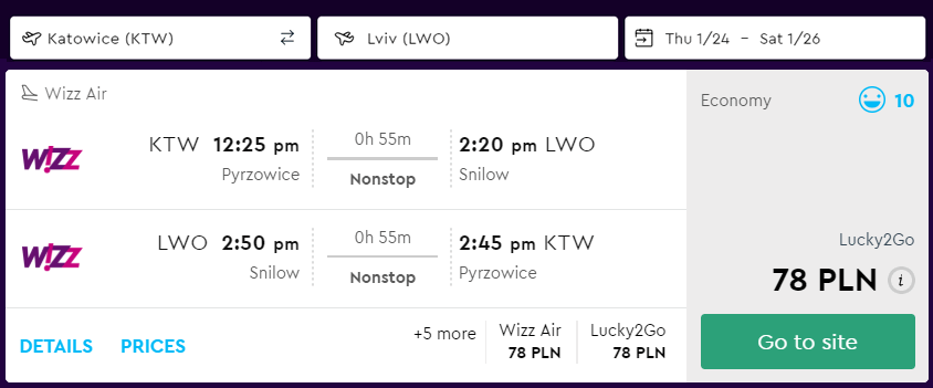 lwów loty tanie