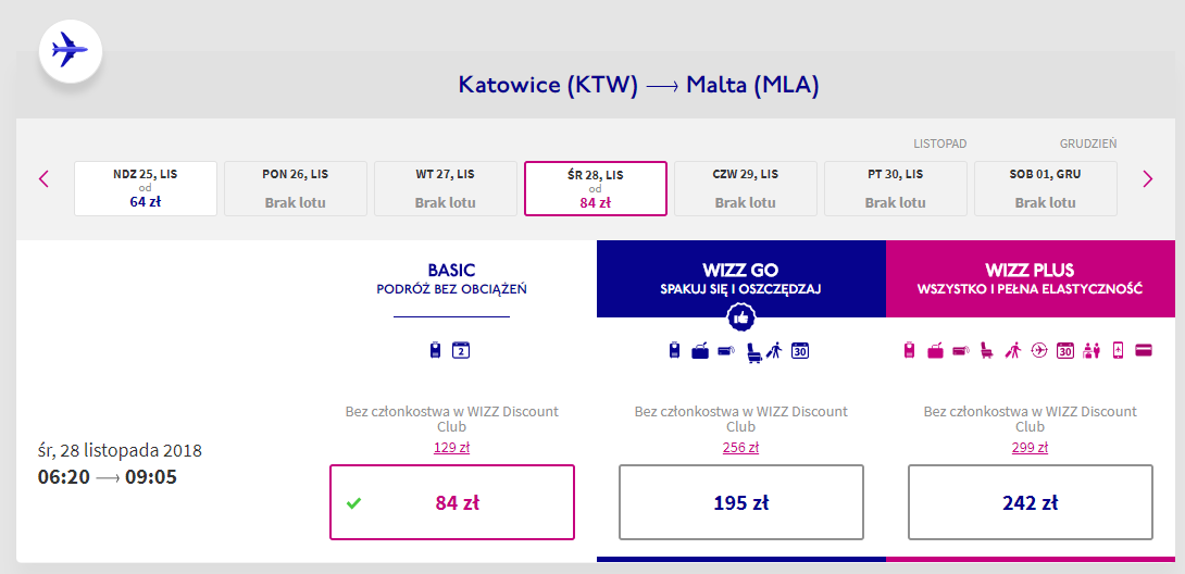 malta loty